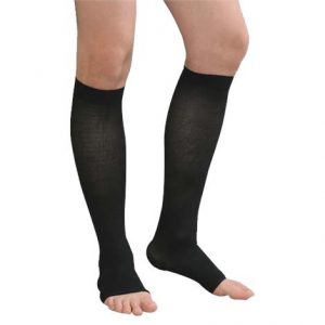 Advanced Orthopaedics Open Toe Knee High 30-40 mmHg Unisex Compression Stockings Health Products