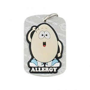 AllerMates Dog Tag Eggie Egg Allergy Health Products