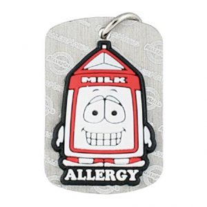 AllerMates Dog Tag Pint Dairy Allergy Health Products