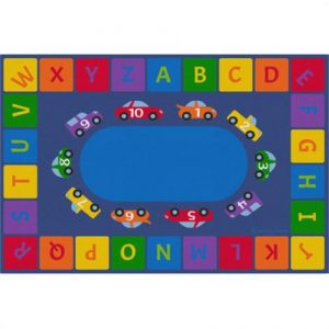 Alphabet Cars Educational Rugs Health Products