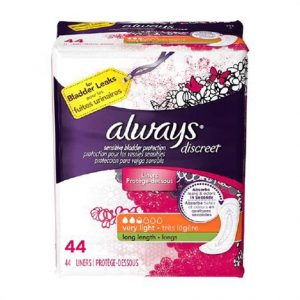 Always Discreet Light Long Length Incontinence Liner - Light Absorbency Health Products