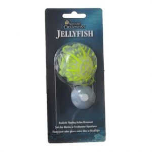 Aquatic Creations Glowing Jellyfish Aquarium Ornament - Yellow Health Products