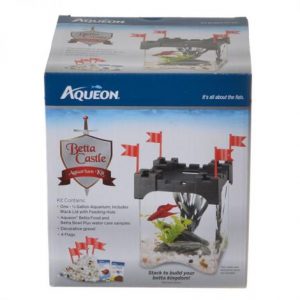 Aqueon Betta Castle Aquarium Kit - Black Health Products