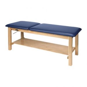 Armedica Maple Hardwood Treatment Table With Adjustable Backrest Health Products