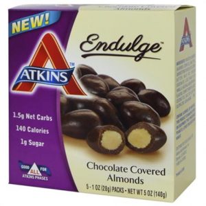 Atkins Endulge Chocolate Cover Almonds Health Products