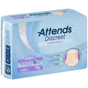 Attends Discreet Gender Specific Underwear for Women Health Products