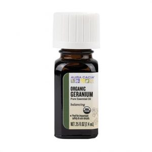 Aura Cacia Certified Organic Geranium Essential Oil Health Products