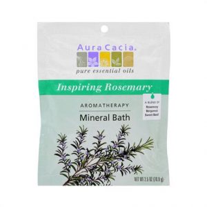 Aura Cacia Inspiring Rosemary Aeromatherapy Mineral Bath Health Products