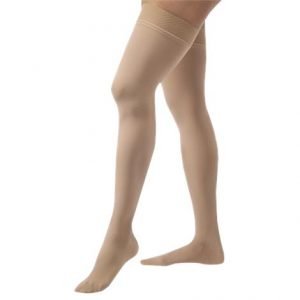 BSN Jobst Large Opaque Closed Toe Thigh High 15-20mmHg Compression Stockings with Silicone Band Health Products