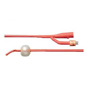 Bard Bardex Lubricath Two-Way Tiemann Model Red Foley Catheter With 30cc Balloon Capacity Health Products