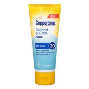 Bayer Coppertone Defend And Care Oil Free Face Sunscreen Lotion Health Products