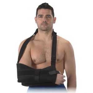 Bilt-Rite Black Shoulder Immobilizer With Abduction Pillow Health Products