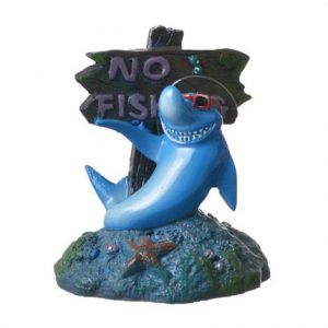 Blue Ribbon Cool Shark No Fishing Sign Ornament Health Products