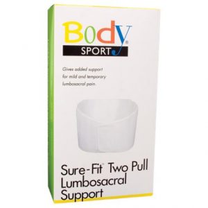 BodySport Sure-Fit Two Pull Knitted Construction Lumbosacral Support Health Products