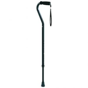 Carex Adjustable Offset Aluminum Cane With Wrist Strap Health Products