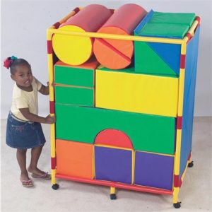 Childrens Factory Soft Big Block Trolley Health Products