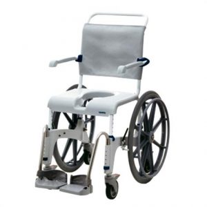 Clarke Aquatec OceanSP Shower Commode Chair with Self Propel Wheels Health Products