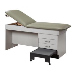 Clinton 9402 Manual Back Treatment Table with Integral Step Stool Health Products