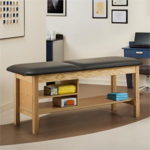 Clinton ETA Classic Series Treatment Table with Shelving Health Products