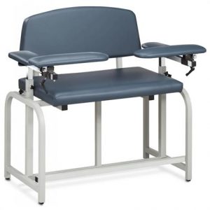 Clinton Lab X Series Bariatric Extra-Tall Blood Drawing Chair with Padded Arms Health Products