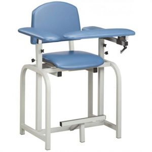 Clinton Lab X Series Extra-Tall Blood Drawing Chair with Padded Arms Health Products