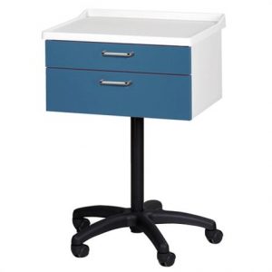 Clinton Molded Top Mobile Equipment Cabinet with Two Drawers Health Products