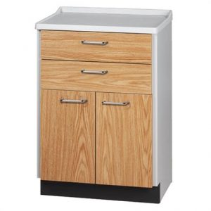 Clinton Molded Top Treatment Cabinet with Two Doors and Two Drawers Health Products