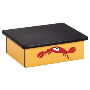 Clinton Ocean Crab Yellow Laminate Pediatric Step Stool Health Products