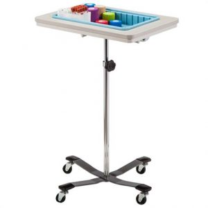 Clinton One-Bin Mobile Phlebotomy Stand Health Products