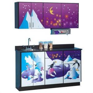 Clinton Pediatric Imagination Series Cool Pals Base and Wall Cabinets Health Products