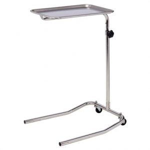 Clinton Single Post Stainless Steel Mayo Stand Health Products