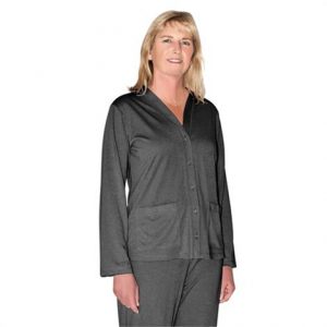 Cool-Jams Mix And Match Moisture Wicking Button Front PJ Topper With Pockets Health Products