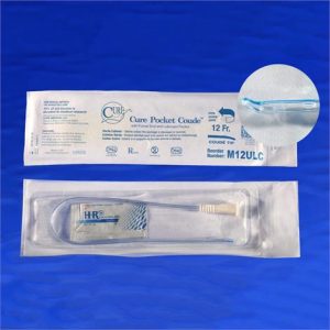 Cure 16 Inches Male Coude Tip U-Shaped Pocket Catheter Health Products