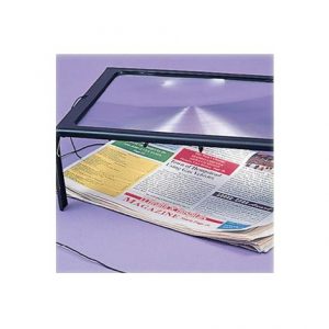 Deluxe Page Size Magnifier With Light Health Products