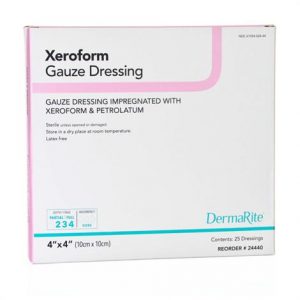 Dermarite Xeroform Gauze Wound Dressing Health Products