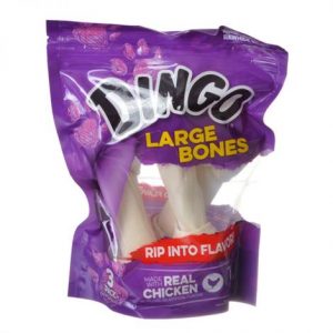 Dingo Meat in the Middle Rawhide Chew Bones (No China Sourced Ingredients) Health Products