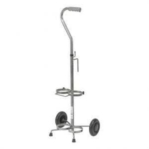 Drive Adjustable Handle Height Dual Oxygen Cart Health Products