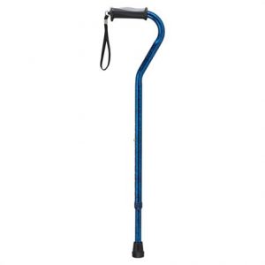 Drive Adjustable Height Offset Handle Cane With Comfortable Gel Hand Grip Health Products