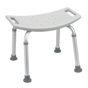 Drive Deluxe Knock Down Aluminum Shower Bench Without Back Health Products