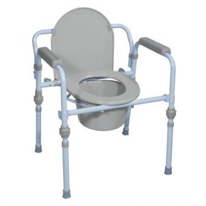 Drive Folding Steel Commode Health Products