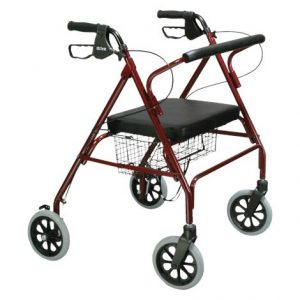 Drive Go-Lite Bariatric Steel Four Wheel Rollator Health Products