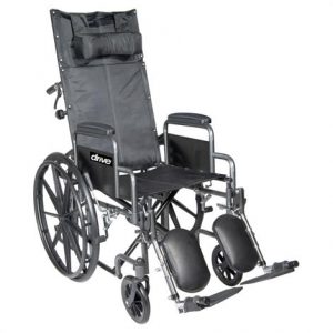 Drive Silver Sport Full Reclining Wheelchair Health Products