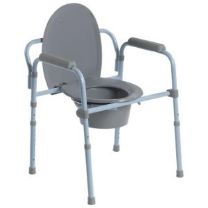 Drive Steel Frame Folding Commode Health Products