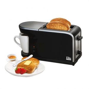 Elite Breakfast Station 2-Slice Toaster with Coffee Brewer Health Products