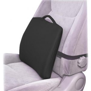 Essential Medical Black Lumbar Cushions for Bucket Seats Health Products