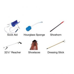 Essential Medical Everyday Essential Deluxe Hip Kit with Elastic Shoelaces Health Products