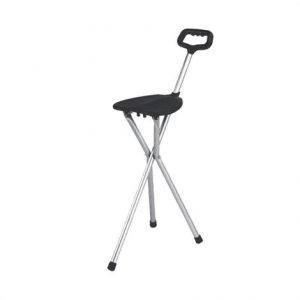 Essential Medical Three Leg Folding Seat Cane Health Products