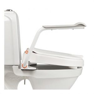 Etac Hi-Loo Raised Toilet Seat with Armrests Health Products