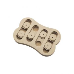 Ethical Seek-A-Treat Shuffle Bone Wood Puzzle Dog Toy Health Products