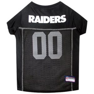 First Oakland Raiders Black Trim Mesh Dog Jersey Health Products